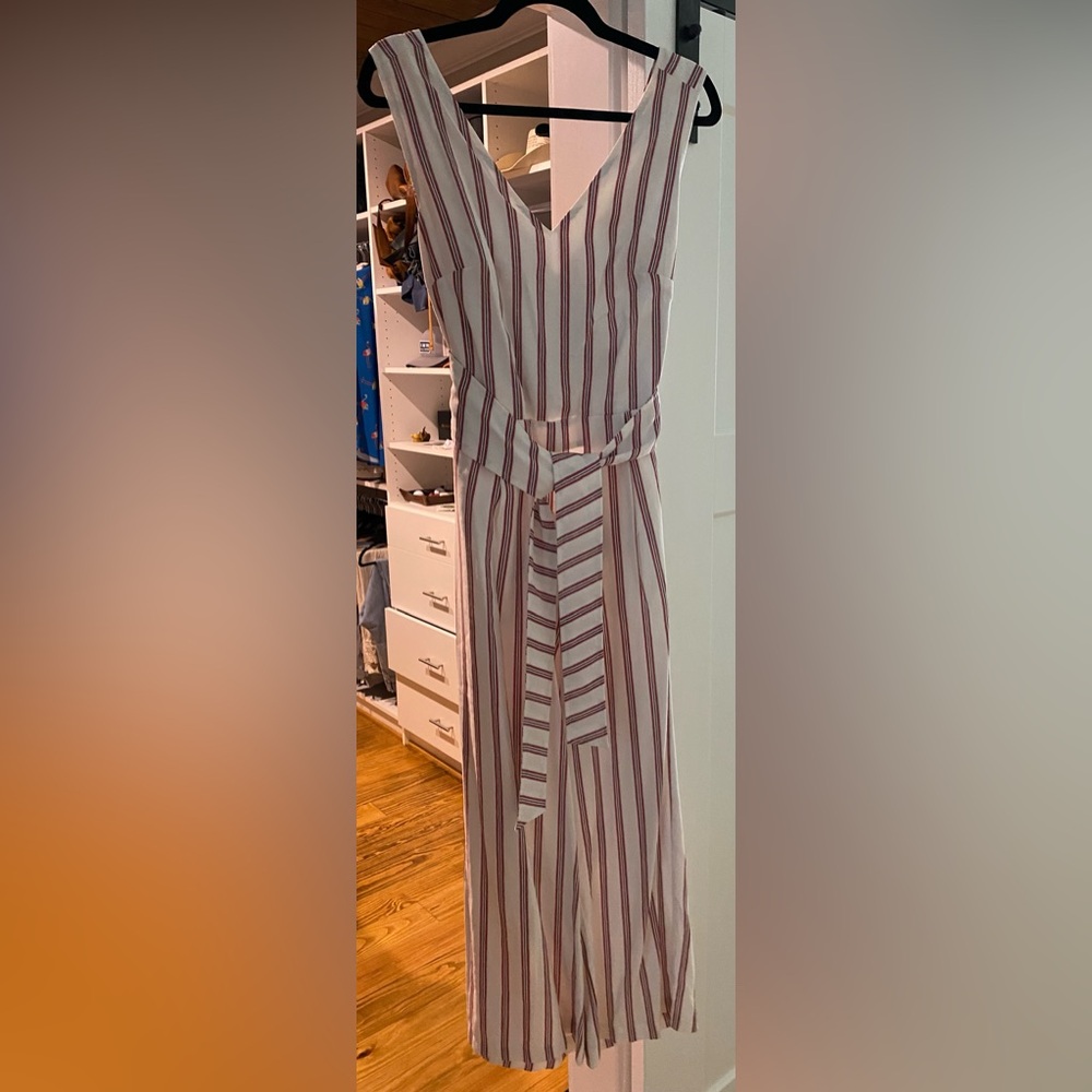 Madison medium striped jumpsuit